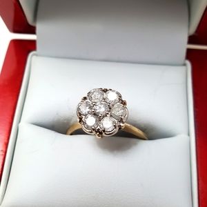 Diamonds ring 14kt gold.